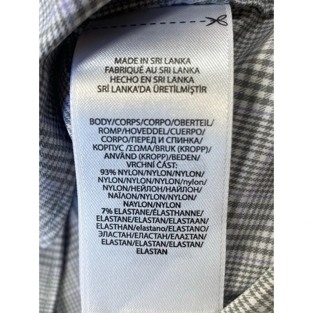 Polo Ralph Lauren Shirt Mens XL Grey Plaid Classic Fit Performance Button Down